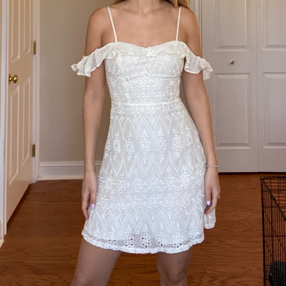 Off White Bridal / Bachelorette Dress